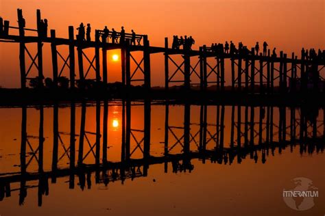 The famous U-Bein bridge in Myanmar