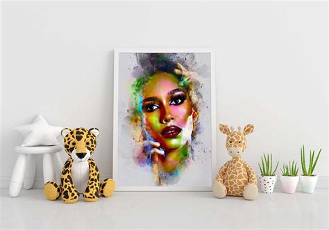 Colorful Portrait Digital Painting - Design Cuts