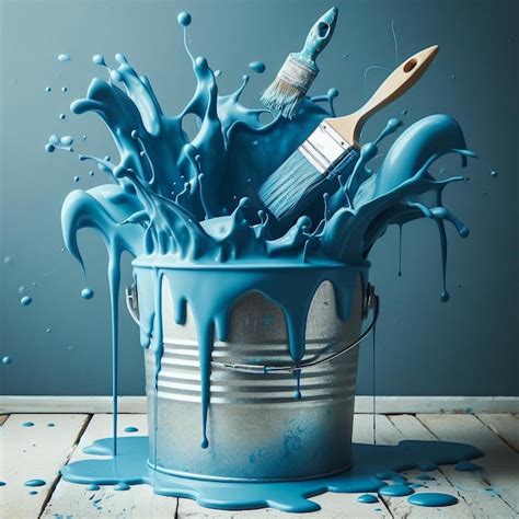 Premium Photo | Blue paint