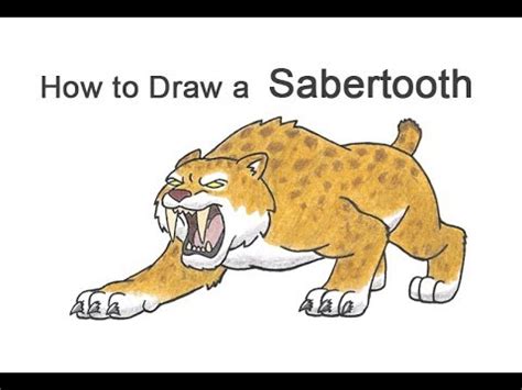 Saber Tooth Tiger Drawing Step By Step - Check out this step by step ...