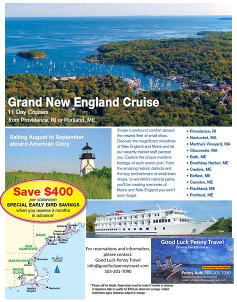 Grand New England Cruise | New england cruises, Cruise, New england