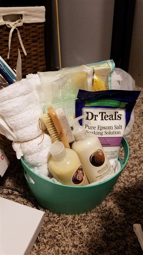 Spa Relaxation Gift Basket. Silent auction fundraiser for work (2016) | Best gift baskets ...