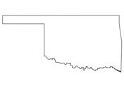 Outline Map of Oklahoma Counties coloring page | Free Printable ...