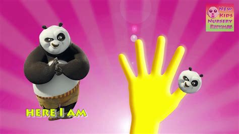 Kungfu Panda Finger Family Song Nursery Rhyme - YouTube