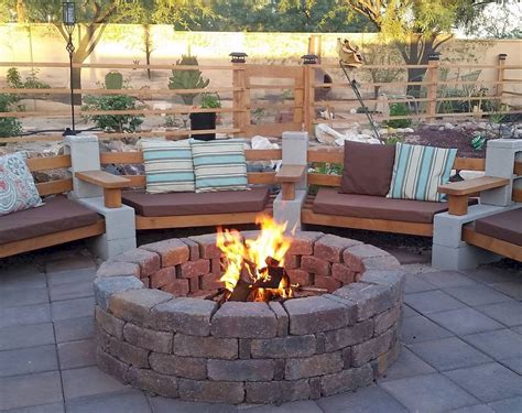 80 DIY Fire Pit Ideas and Backyard Seating Area - roomodeling | Backyard seating area, Backyard ...