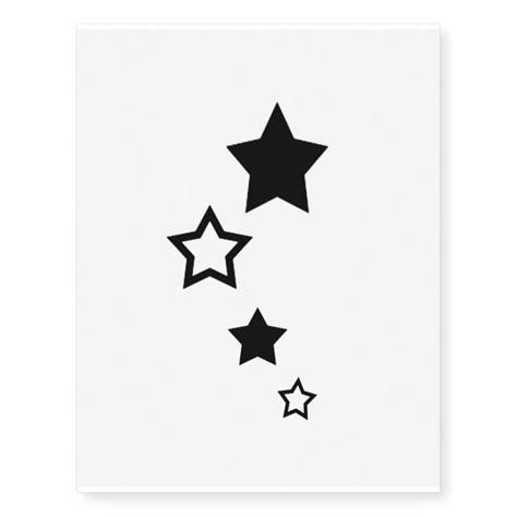 Rising stars temporary tattoos | Zazzle | Star tattoo designs, Star ...