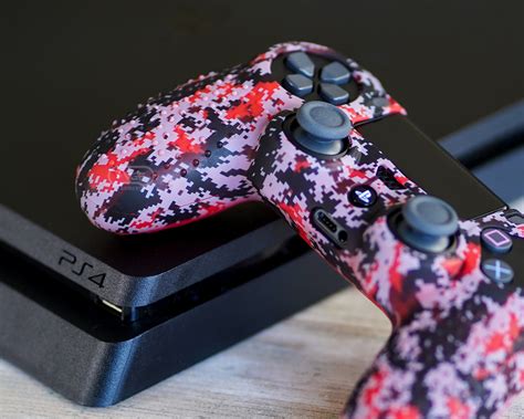 Red Digital Camo by ProFlex® - PS4 silicone controller skin cover - VGF ...