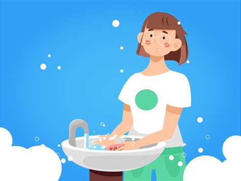Wash your hands by Esraa Bassiouny on Dribbble