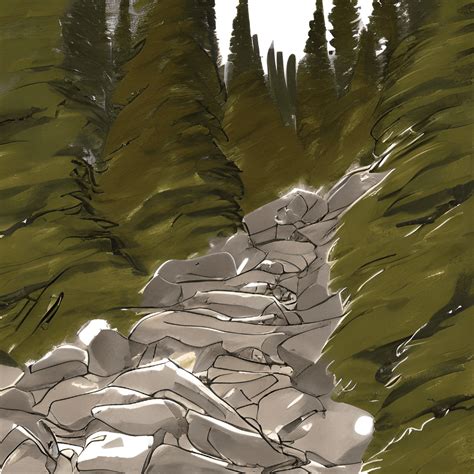 Mountain Hiking Track Sketch · Creative Fabrica