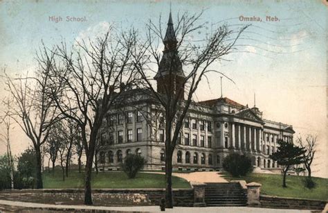 High School Omaha, NE Postcard