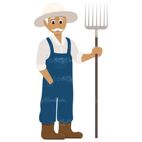 Farmer SVG, Farmer Clipart, Digital Download - Etsy