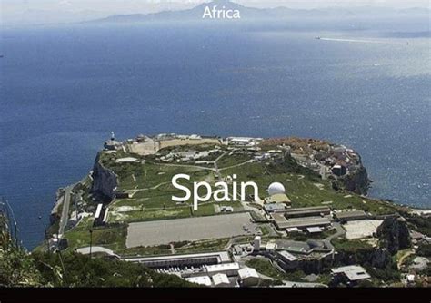 The aqua border between Spain and Africa. : r/Borderporn