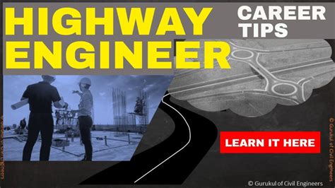 Career advice to become Highway Engineer | Highway Design Engineer - YouTube