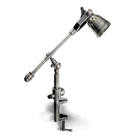 Leighton Architectural Drafting Industrial Steel Clamp Desk Lamp