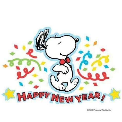 Snoopy And Woodstock Happy New Year