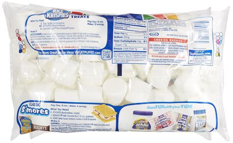 jet puffed mini marshmallows nutrition