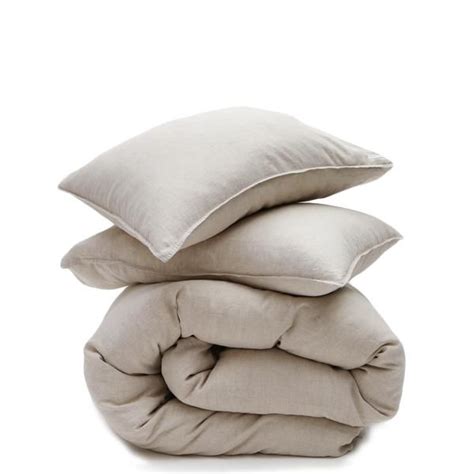 Linen Duvet + Pillow Shams - Natural | Duvet cover sets, Linen duvet, Linen duvet covers