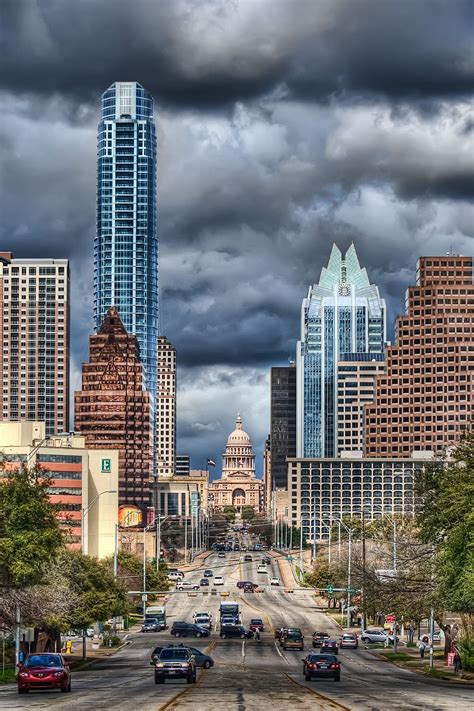 Congress Ave | Austin skyline, Places to visit, Places to travel