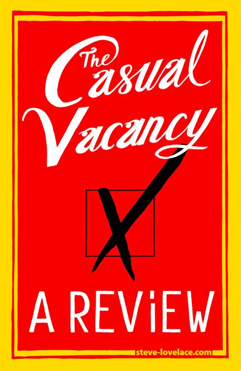 A Casual Vacancy Review — Steve Lovelace