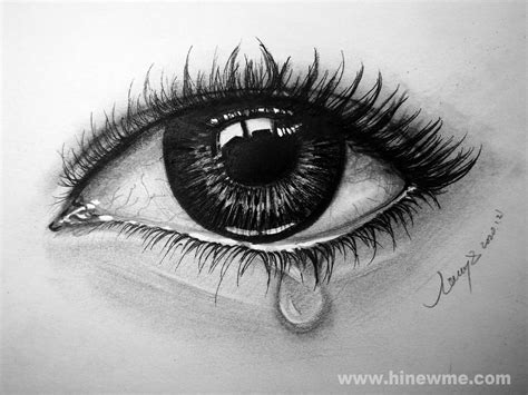 Crying Eye Drawings Step By Step