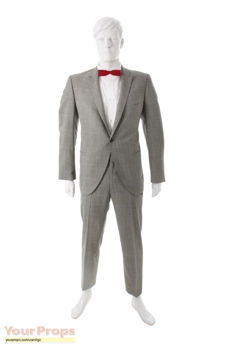 The Pee-wee Herman Show Pee-wee Herman's grey plaid suit and bowtie original movie costume