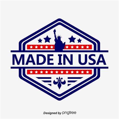 American Made Vector Art PNG, Creative American Made Logo, Usa, Cartoon ...