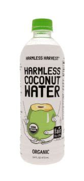 Organic Coconut Water - 16 oz | Harmless Harvest | BevNET.com Product Review + Ordering | BevNET.com