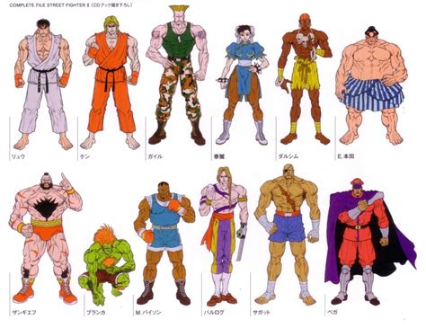 Street Fighter II Character Sheets Awesomeous! | Street fighter ...