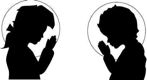 Free Praying Girl Silhouette, Download Free Praying Girl Silhouette png ...