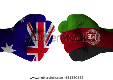 Australia Vs Afghanistan Stock Photo 581380582 - Shutterstock