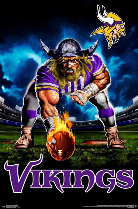 NFL Minnesota VIkings - 3 Point Stance 19 | Minnesota vikings logo ...