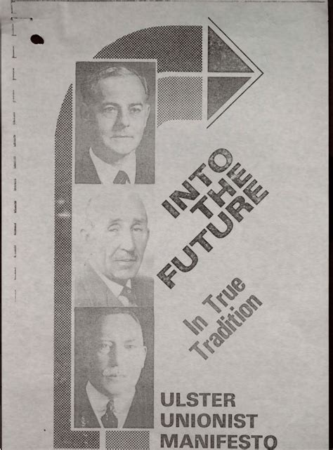 Ulster Unionist Party Election Manifesto, 1982 : r/northernireland