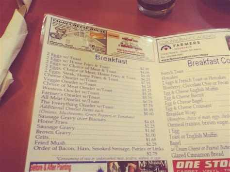 Menu at Michael's Restaurant, New Philadelphia