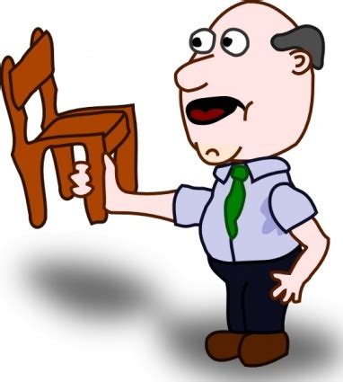 boy holding chair clipart - Clip Art Library