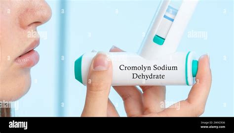 Cromolyn sodium dehydrate medical inhaler, conceptual image Stock Photo - Alamy