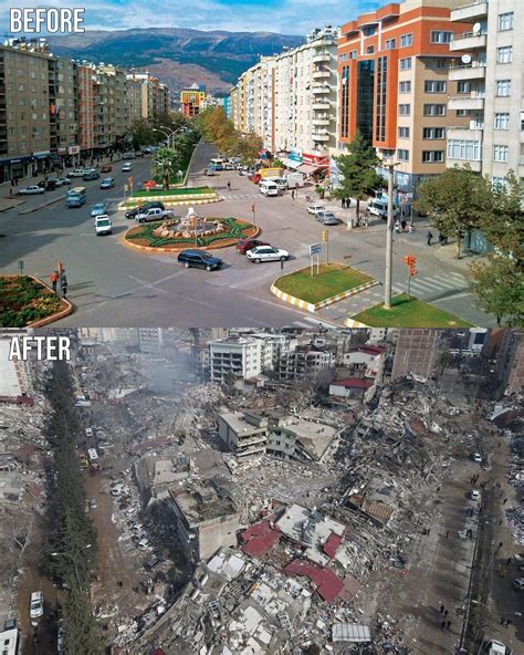 Photos Before and After Effects of the Devastating Earthquakes That Hit Turkey and Syria ...