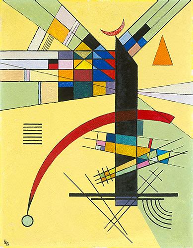 Small Yellow | Kandinsky | Painting Reproduction 16110 | TOPofART