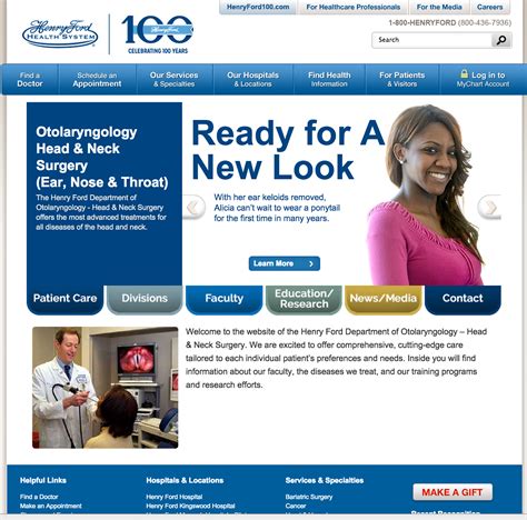 Otolaryngology Department Redesign on Behance