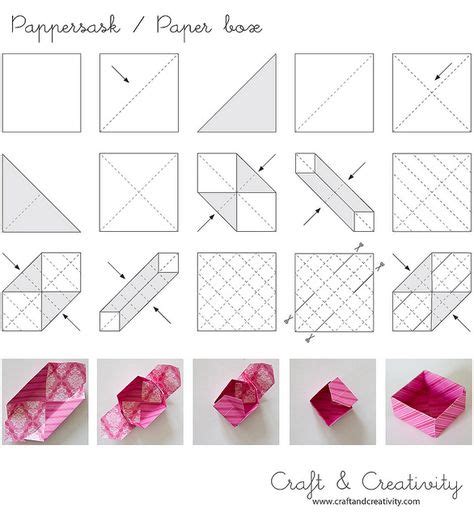 119 Melhores Ideias de origami box | Origami, Caixa de origami, Box origami