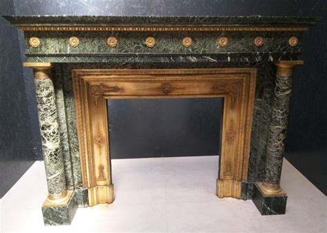 EMPIRE FIREPLACE, imposing and with its original insert For Sale at 1stDibs