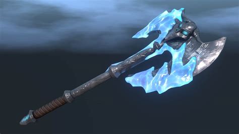 Fantasy Ice Weapon Set - 3D Model by Zilbeerman