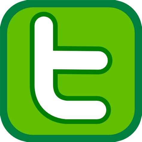 Twitter Icon Green Clip Art at Clker.com - vector clip art online ...