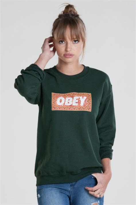 OBEY CLOTHING - OBEY MAGIC CARPET THROWBACK SWEATSHIRT | Obey clothing, Clothes for women, Clothes