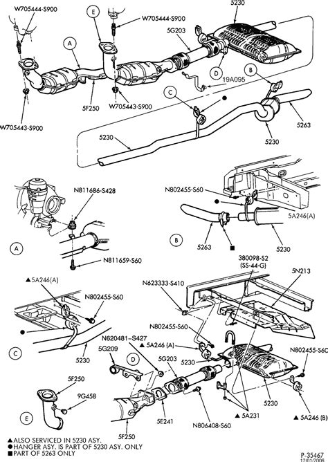 Diagram exhaust system ford explorer