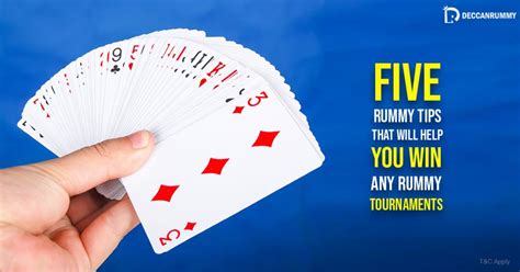 play rummy online - 5 rummy tips to win tournaments