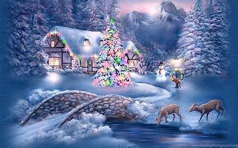 Christmas Winter Scenes Wallpapers - Top Free Christmas Winter Scenes Backgrounds - WallpaperAccess