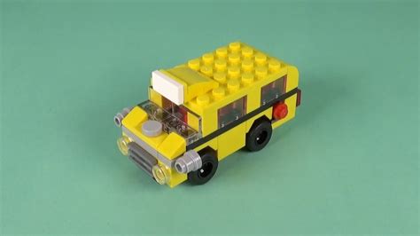 LEGO School Bus Building Instructions - LEGO Monthly Mini Build "How To" - YouTube