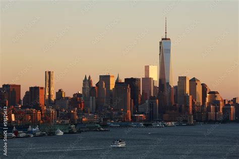 New York skyline Freedom tower Stock Photo | Adobe Stock