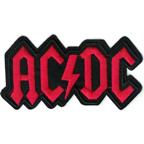 PATCH - AC/DC - AC-DC - ACDC - black and red letters | Patches | Roxie Rebel