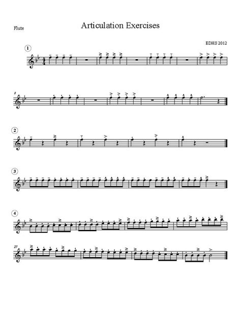 Articulation Exercises - Mike Robinson Music